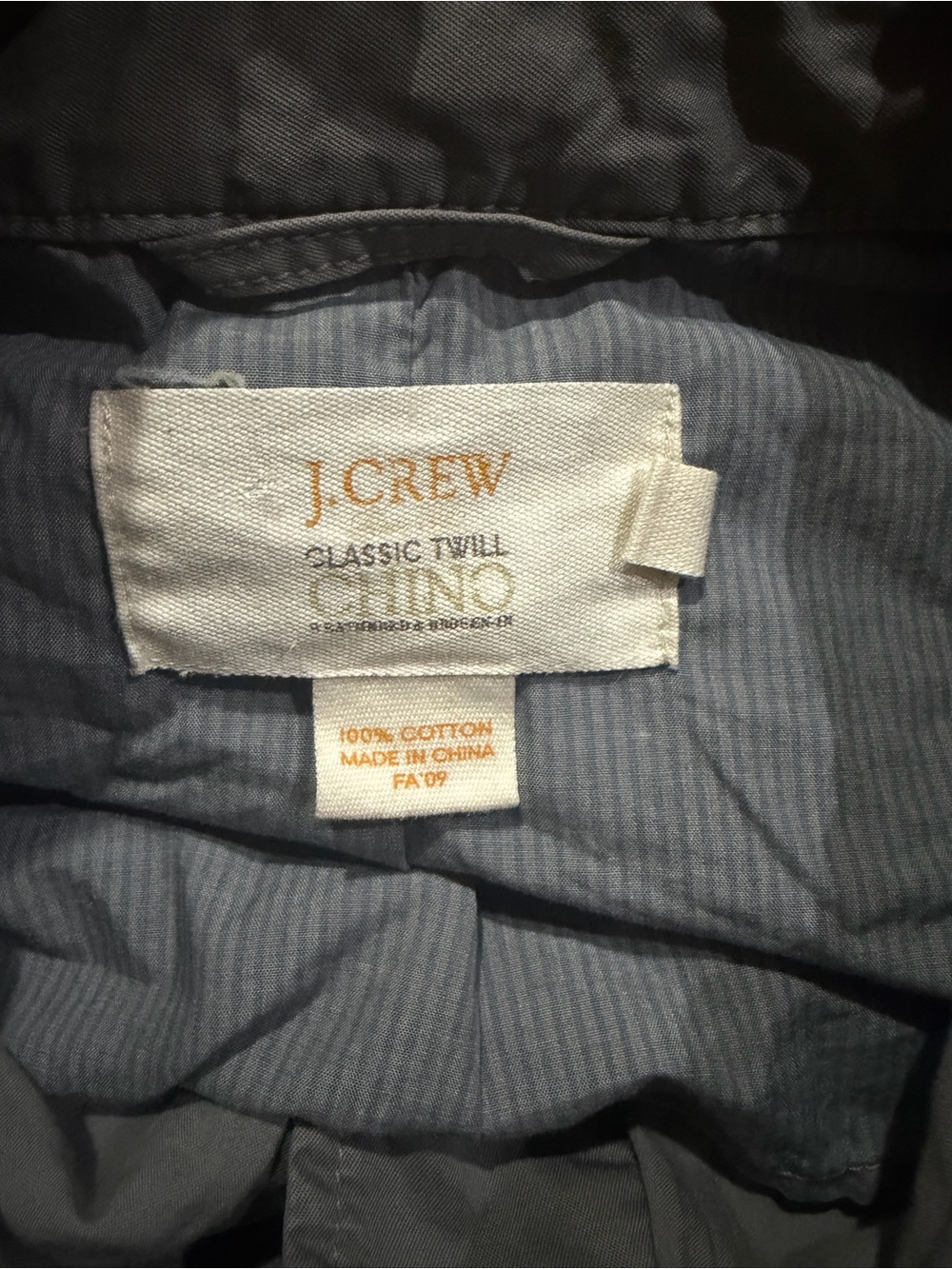 J. Crew Classic Twill Chino Utility Safari Jacket Gray Button Front Women’s Med - Picture 6 of 7